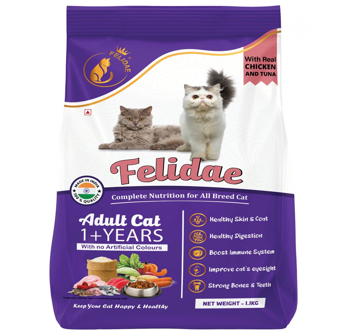 FELIDAE Adult CAT Food (Chicken & Tuna Fish)